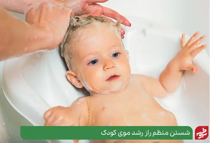 شستن موها رفتاری مهم برای رشد موی کودکان|سیوطب