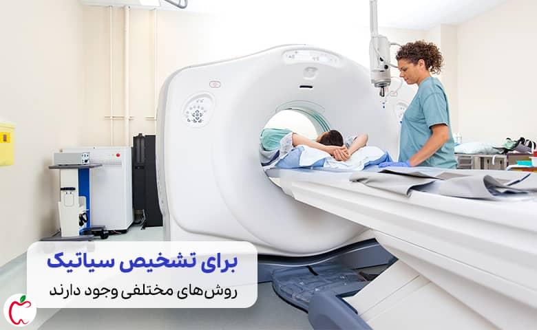 یک اتاق CT اسکن کمر برای تشخیص نیاز به کمربند طبی برای سیاتیک|سیوطب