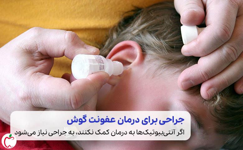 مادری در حال درمان عفونت گوش کودکان|سیوطب