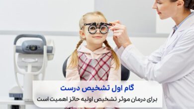 کودکی که برای درمان تنبلی چشم در حال سنجش بینایی است|سیوطب