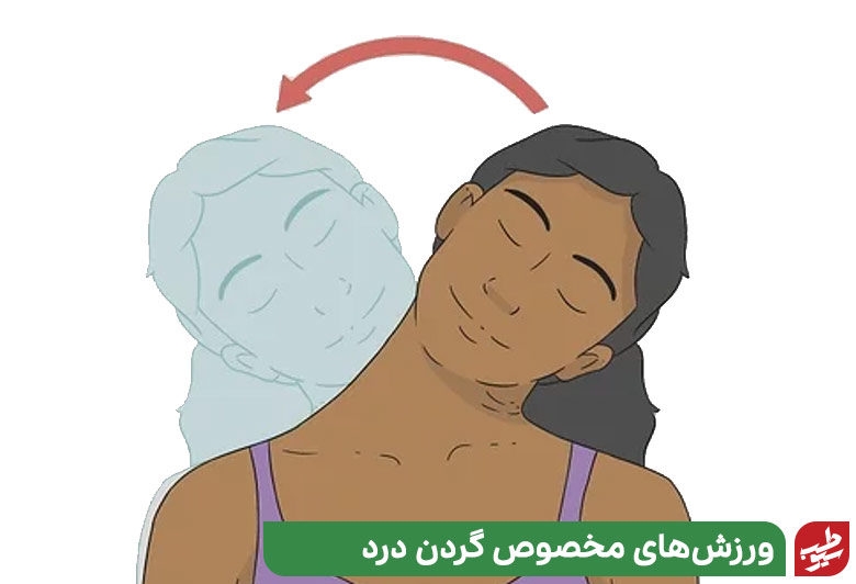  نرمش فشار جانبی به سر برای ورزش گردن درد|سیوطب