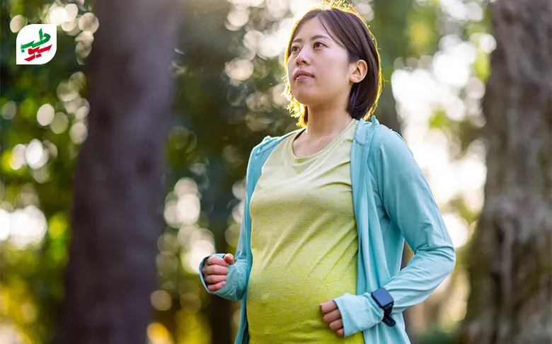 تصویر پیاده روی در بارداری یک خانم|سیوطب