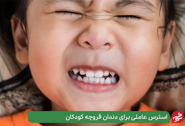 کودکی در حال دندان قروچه|سیوطب