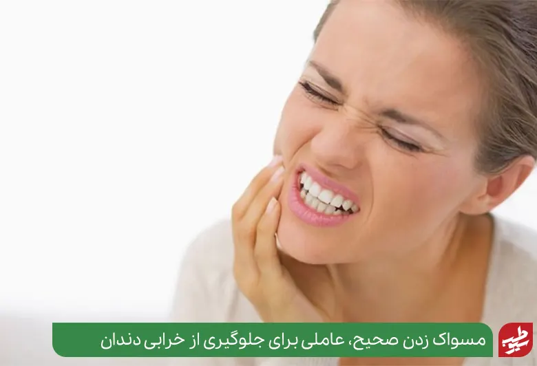  فردی دچار دندان درد که نیاز به مسواک زدن صحیح دارد|سیوطب