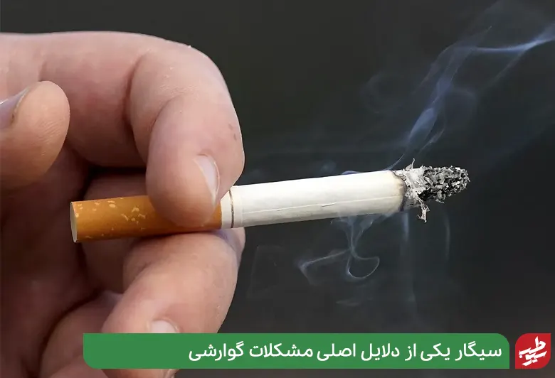 فردی درحال کشیدن سیگار|سیوطب