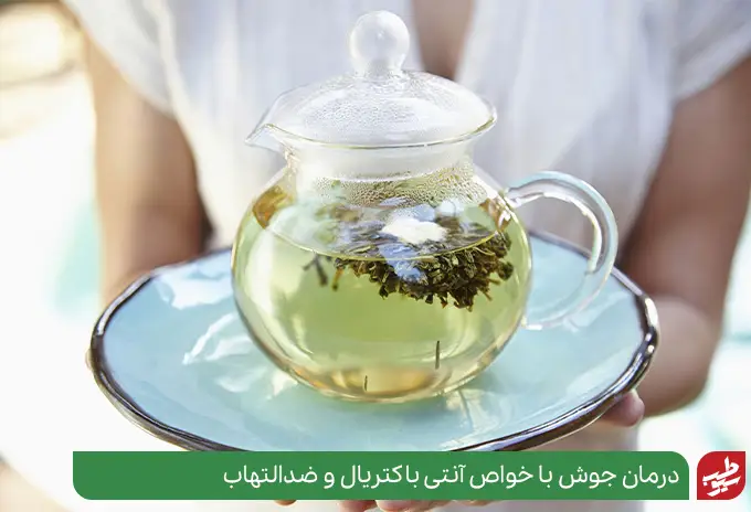 چای سبز یک درمان جای جوش صورت خانگی|سیوطب